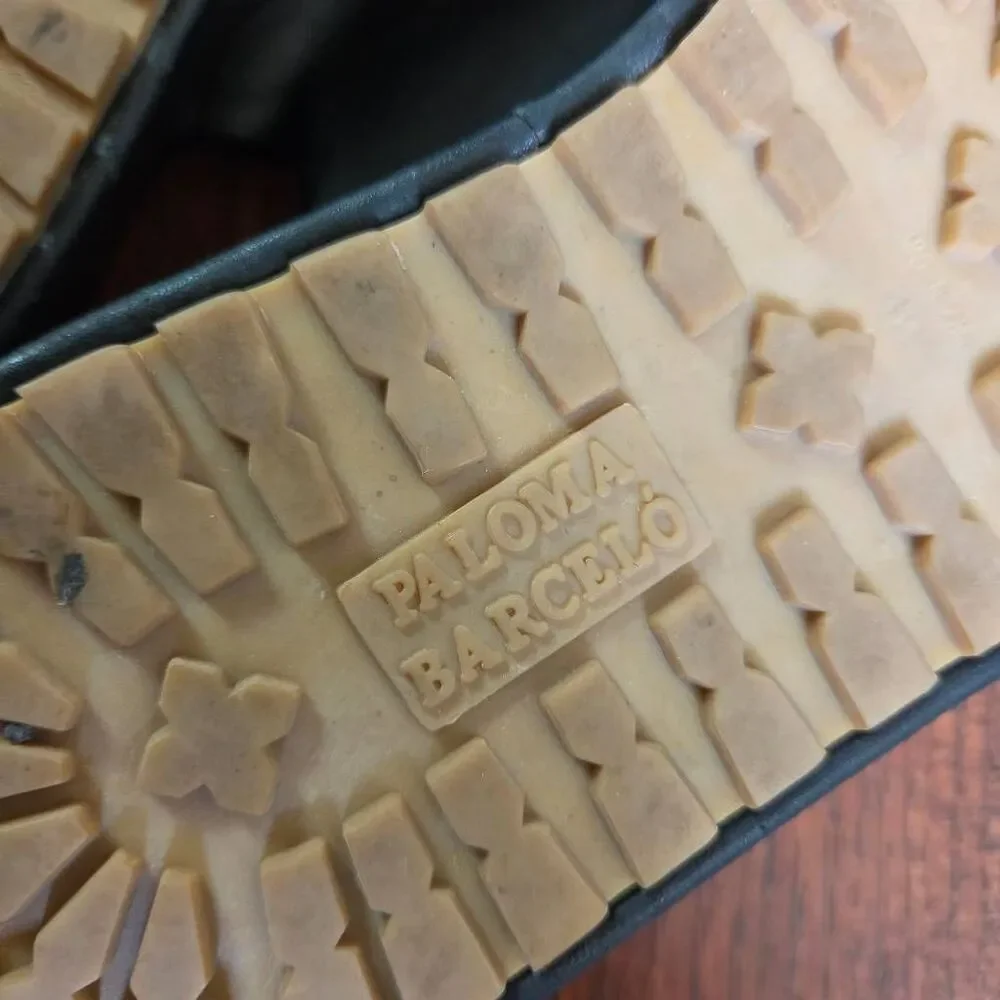 Paloma Barcelo Platform Leather Slides